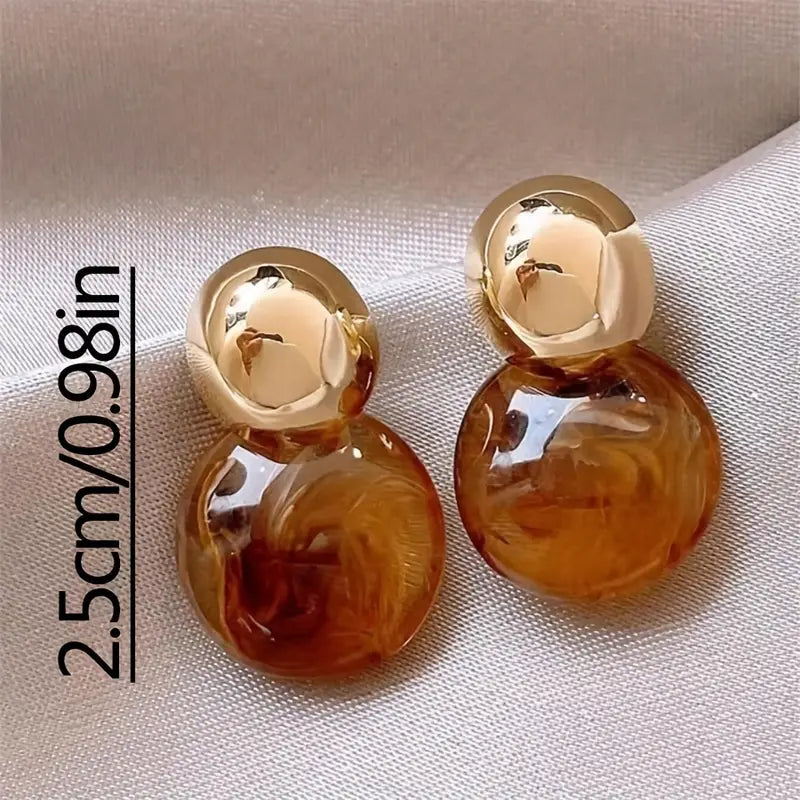Boucles d’oreilles Aurélie Amber Drop | Or