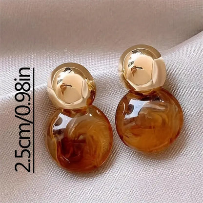 Boucles d’oreilles Aurélie Amber Drop | Or