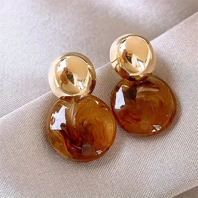 Boucles d’oreilles Aurélie Amber Drop | Or