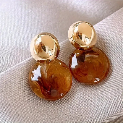 Boucles d’oreilles Aurélie Amber Drop | Or