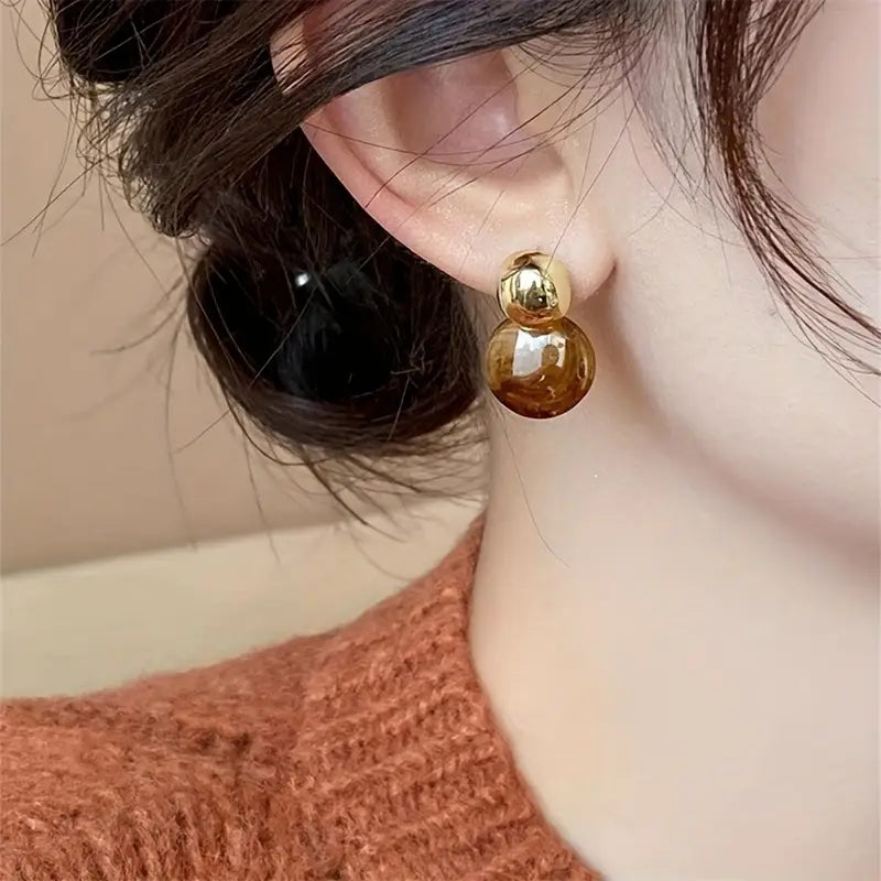 Boucles d’oreilles Aurélie Amber Drop | Or