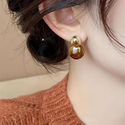 Boucles d’oreilles Aurélie Amber Drop | Or
