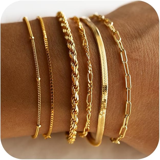 Ensemble de bracelets Isabella Vernetta | Or