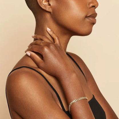 Bracelet Cubain Estate Or