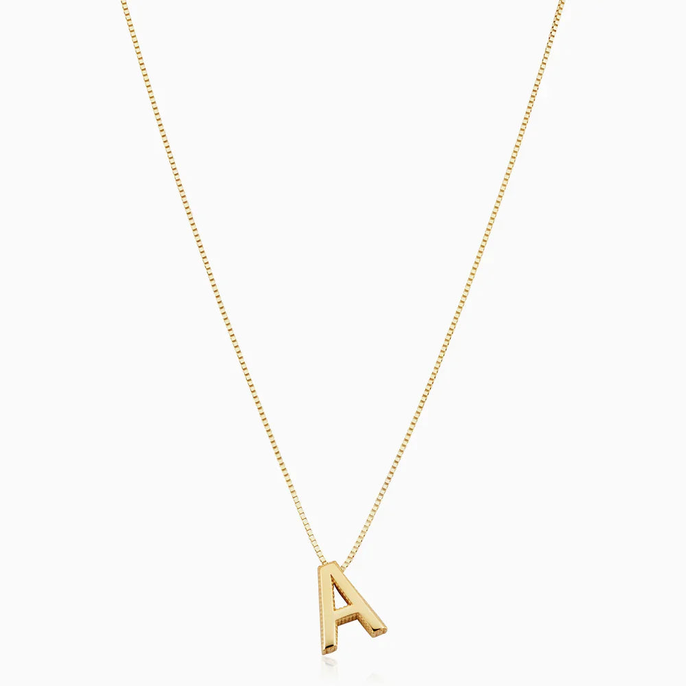 Collier lettre d'amour initiale | Or