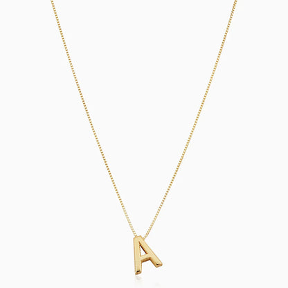 Collier lettre d'amour initiale | Or