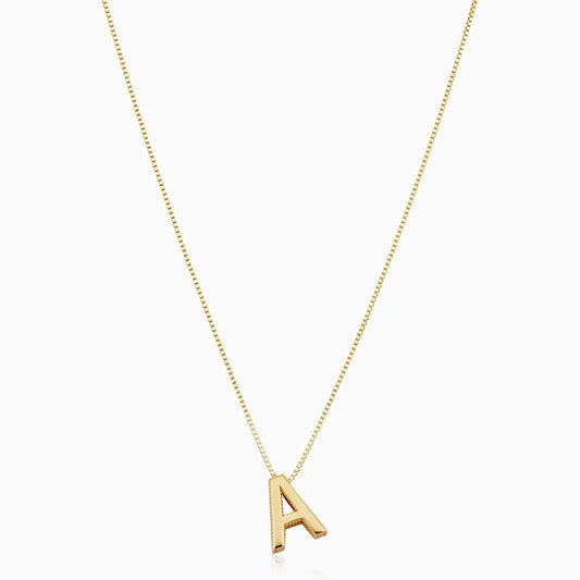 Collier lettre d'amour initiale | Or