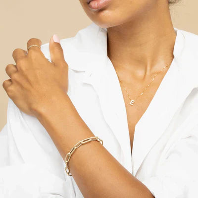 Collier lettre d'amour initiale | Or