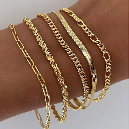 Ensemble de Bracelets Ellis Renner Or