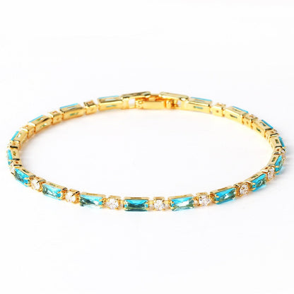 Bracelet avec pierre de turquoise naturelle Or
