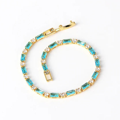 Bracelet avec pierre de turquoise naturelle Or