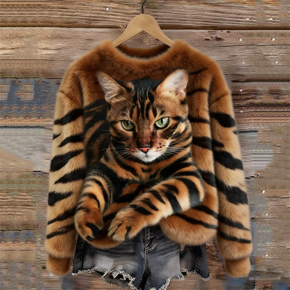 Havena | Notaleg peysa með dýramynstri