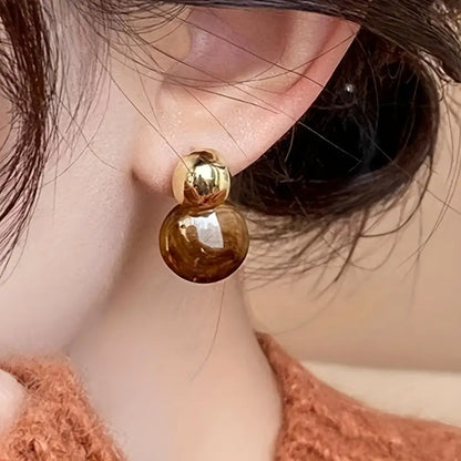 Boucles d’oreilles Aurélie Amber Drop | Or